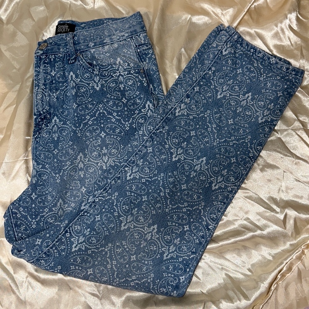 Bandana print jeans